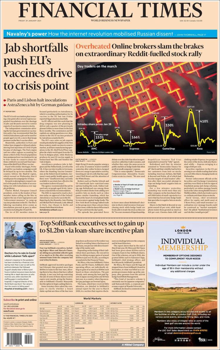 Portada de Financial Times - USA (USA)