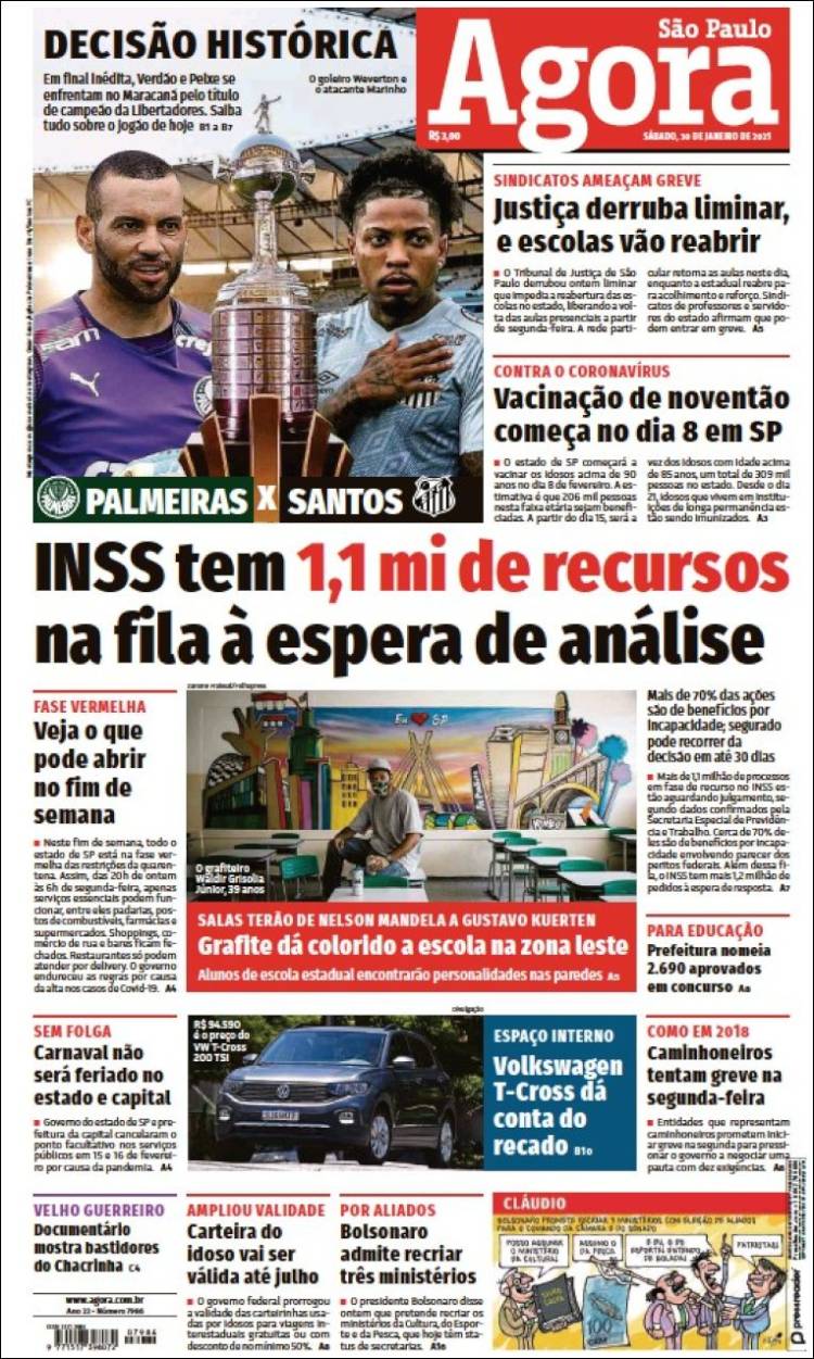 Portada de Jornal Agora (Brasil)