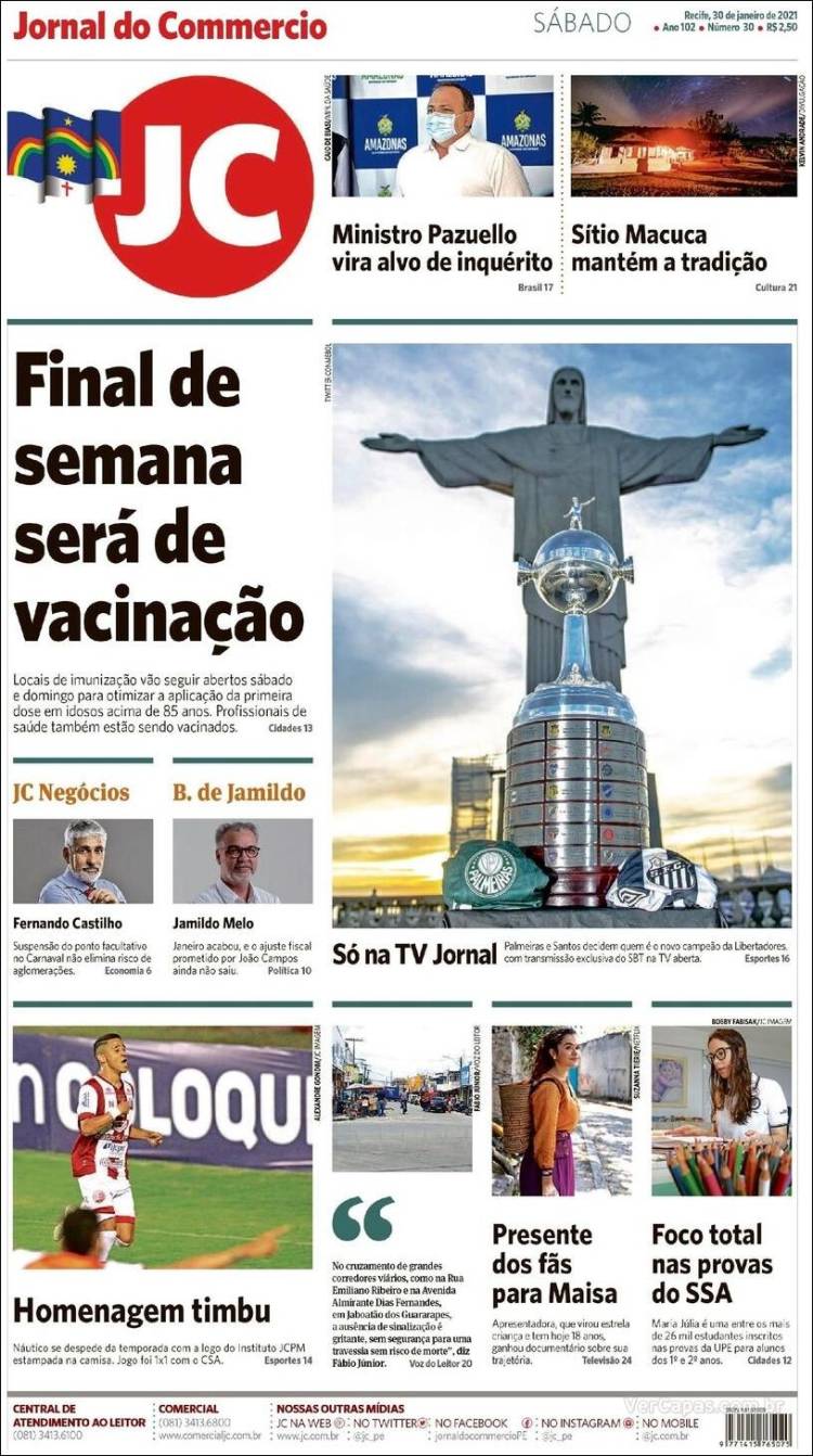 Portada de Jornal do Comércio (Brasil)