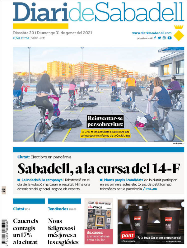 Portada de Diari de Sabadell (España)