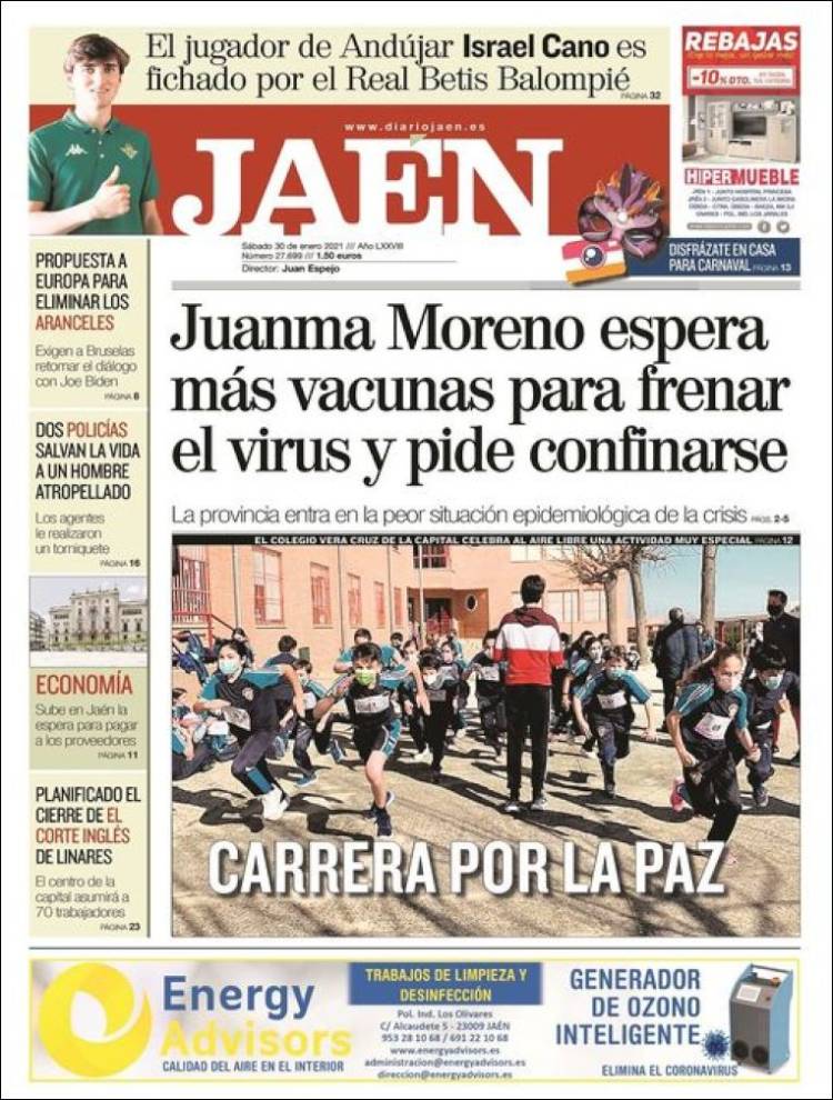 Portada de Diario Jaén (España)