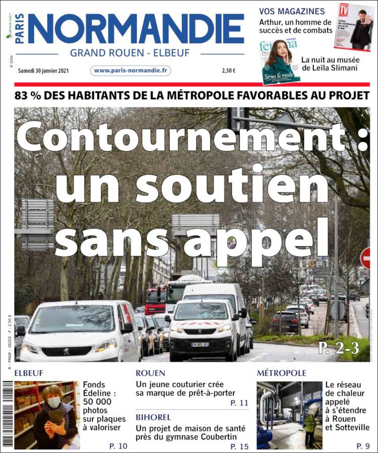 Portada de Paris Normandie (Francia)