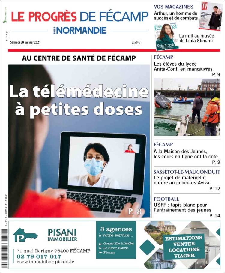 Portada de Progres de Fecamp (Francia)