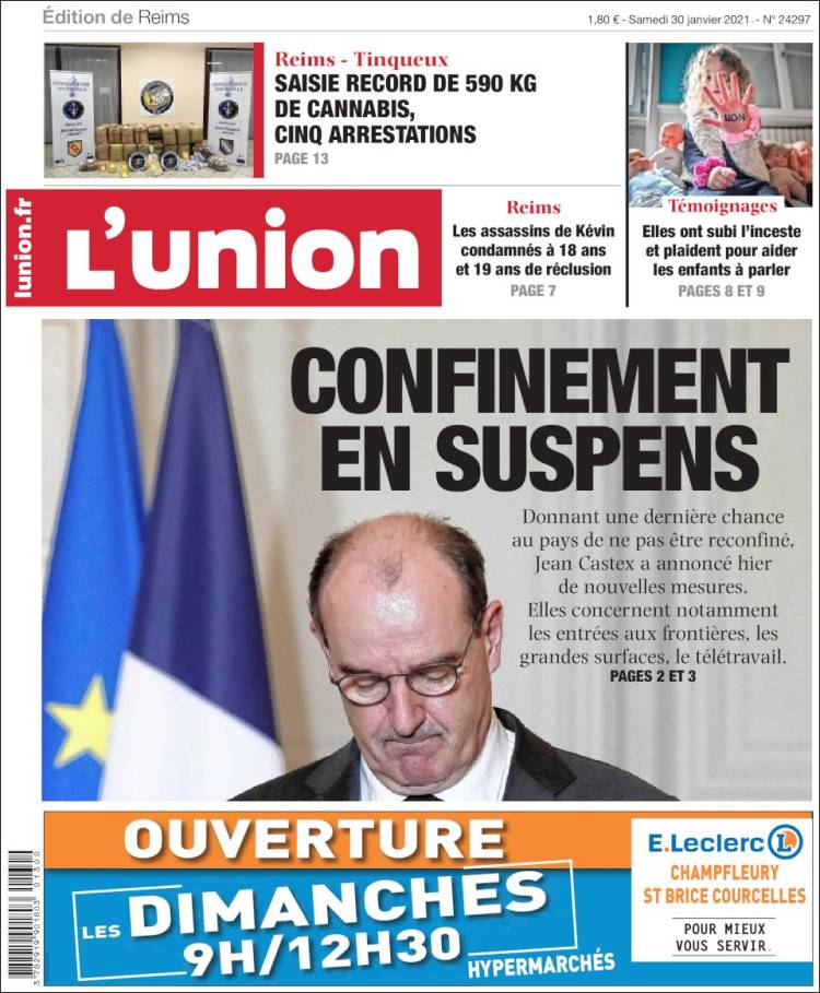 Portada de L'Union (Francia)