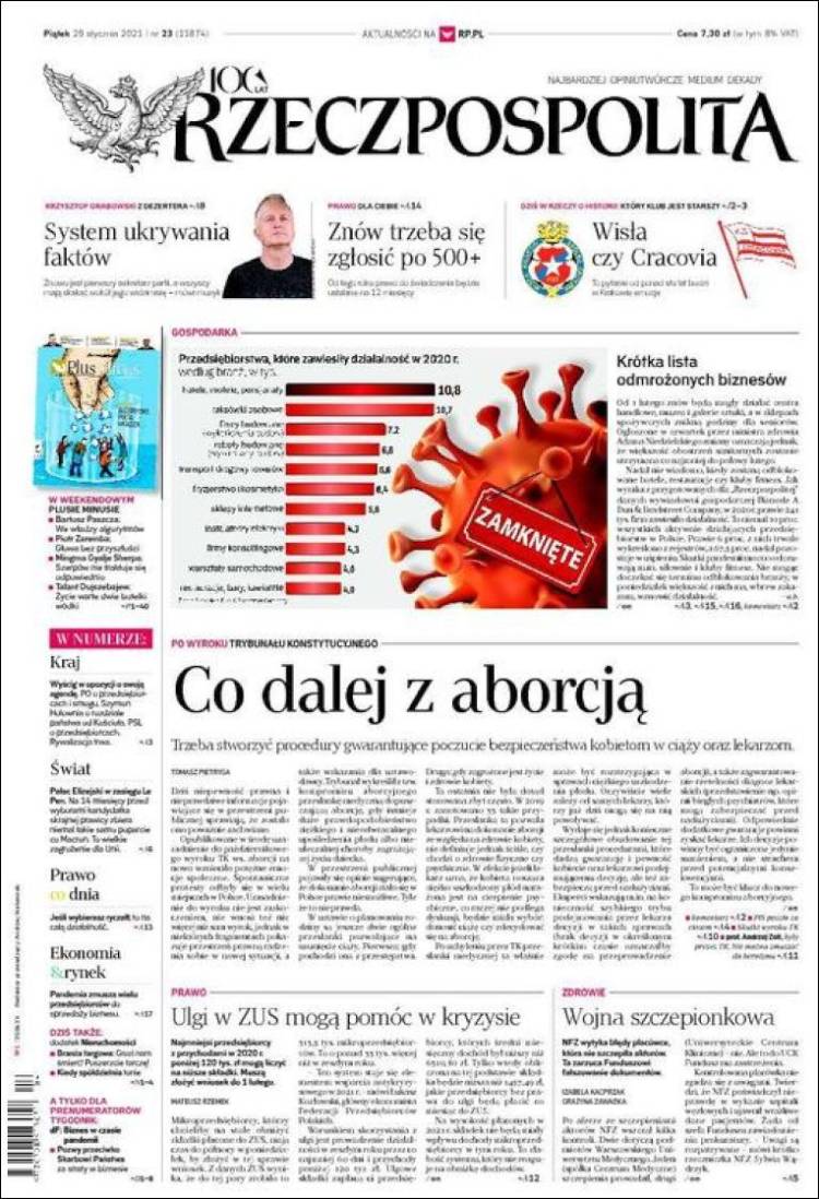 Portada de Rzeczpospolita (Polonia)