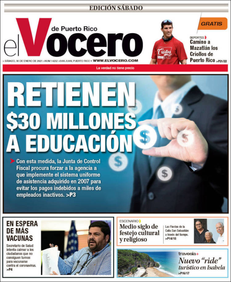Portada de Vocero (Puerto Rico)