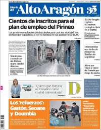 Portada de Diario del AltoAragón (España)