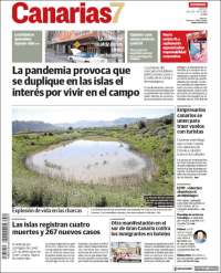 Portada de Canarias 7 (España)