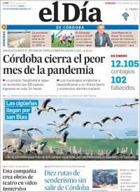 Portada de El Día de Córdoba (España)