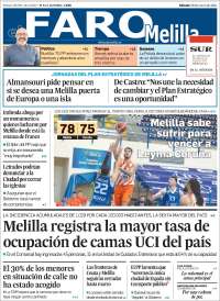 Portada de El Faro de Melilla (España)