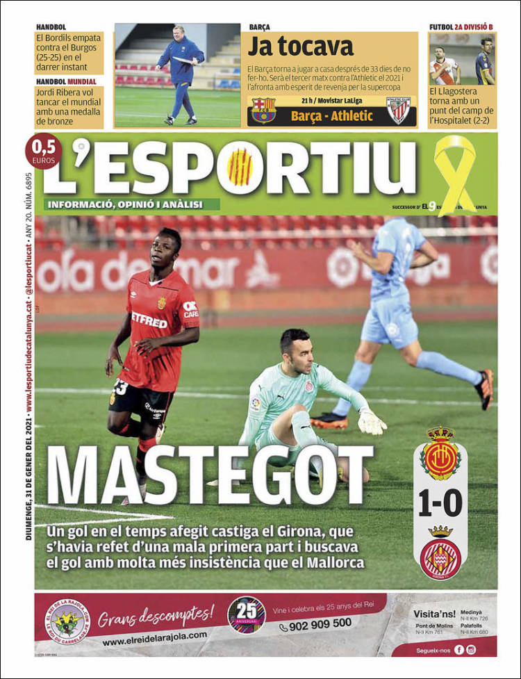 Portada de L'Esportiu : Girona (España)