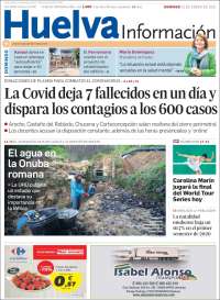 Portada de Huelva Información (Espagne)