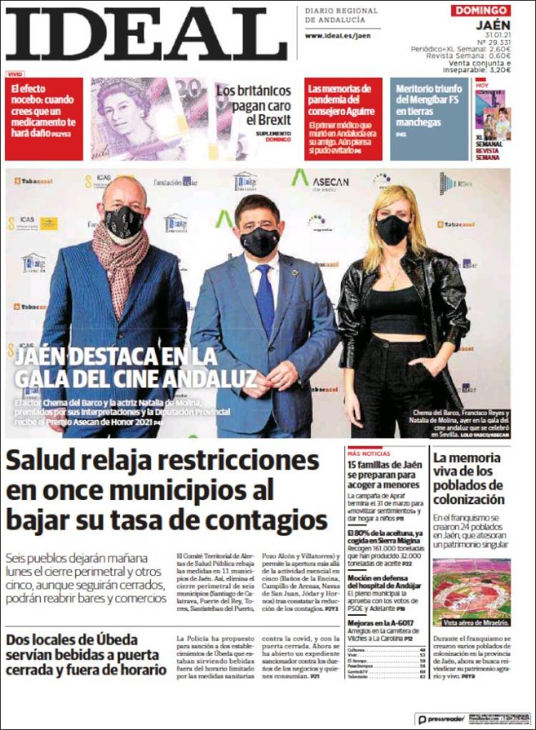 Portada de El Ideal de Jaén (España)