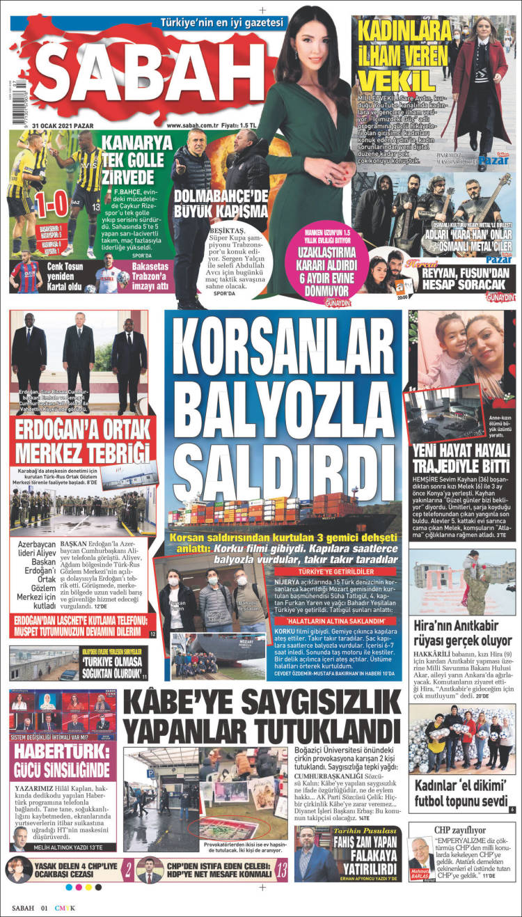 Portada de Sabah (Turqu&iacute;a)