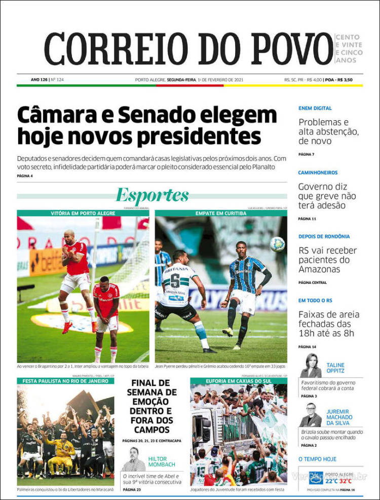 Portada de Correio Do Povo (Brasil)