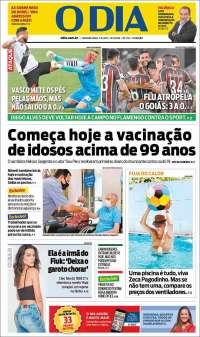 Portada de O Dia (Brasil)