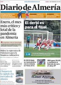 Portada de Diario de Almería (España)