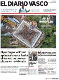 Portada de Diario Vasco (España)