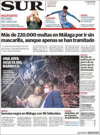 Portada de Diario el Sur (España)