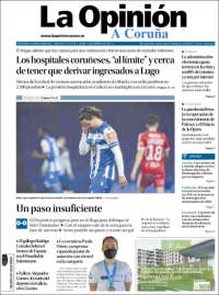 Portada de La Opinión de A Coruña (España)