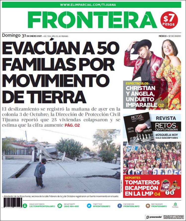 Portada de Frontera (M&eacute;xico)