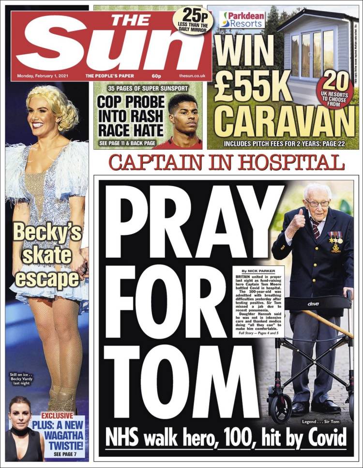 Portada de The Sun (Reino Unido)