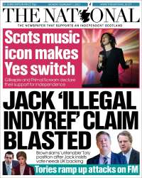 Portada de The National (Reino Unido)