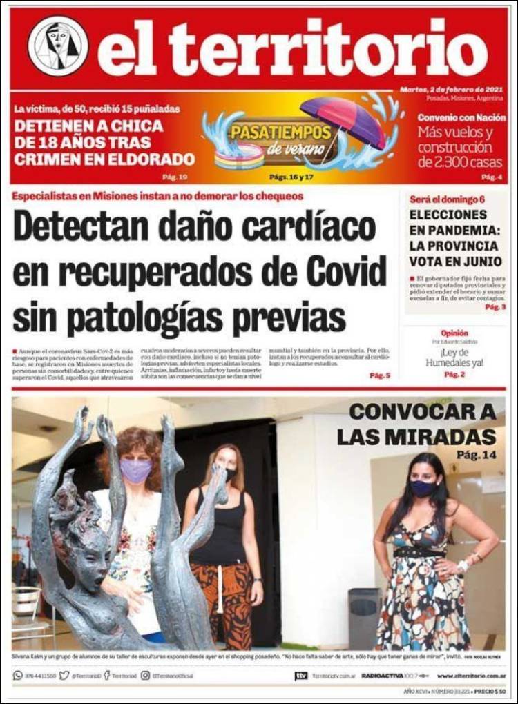 Portada de El Territorio (Argentina)