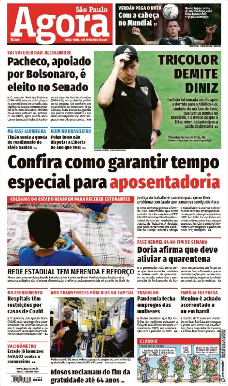 Portada de Jornal Agora (Brasil)