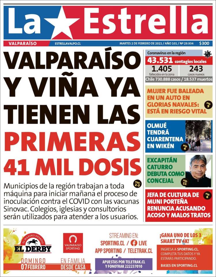 Portada de Estrella de Valparaiso (Chile)