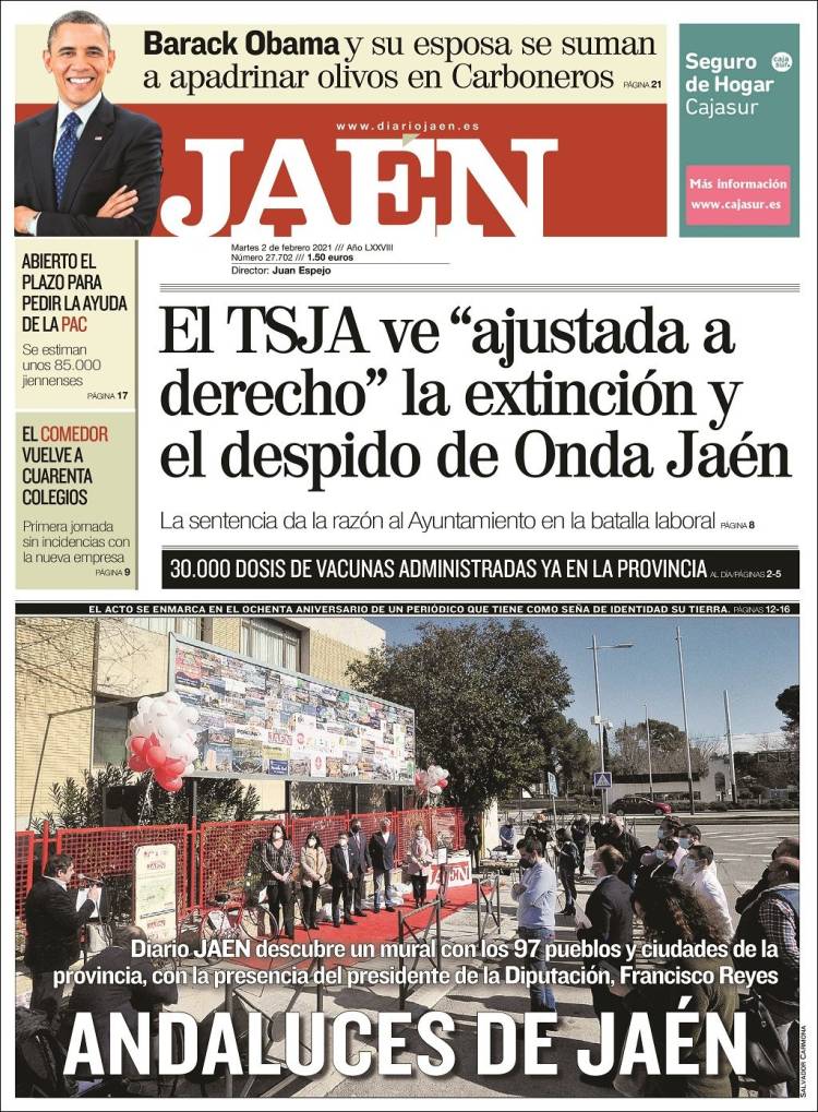 Portada de Diario Jaén (España)