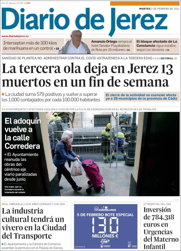 Portada de Diario de Jerez (España)