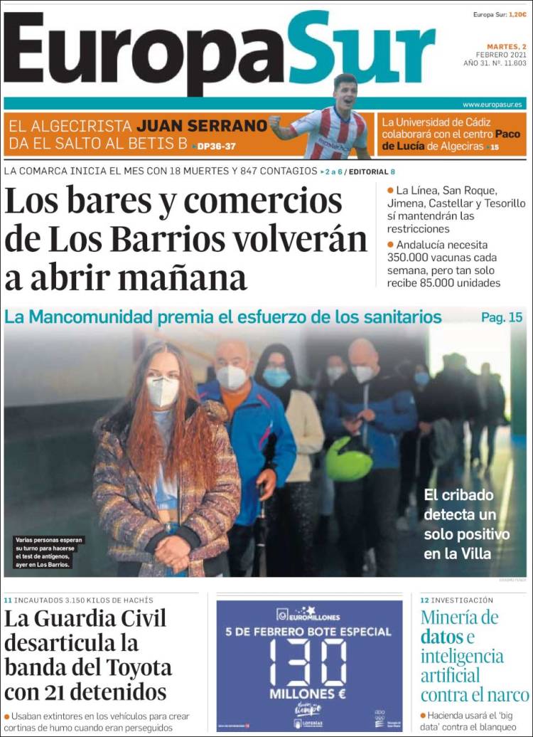 Portada de Europa Sur (España)