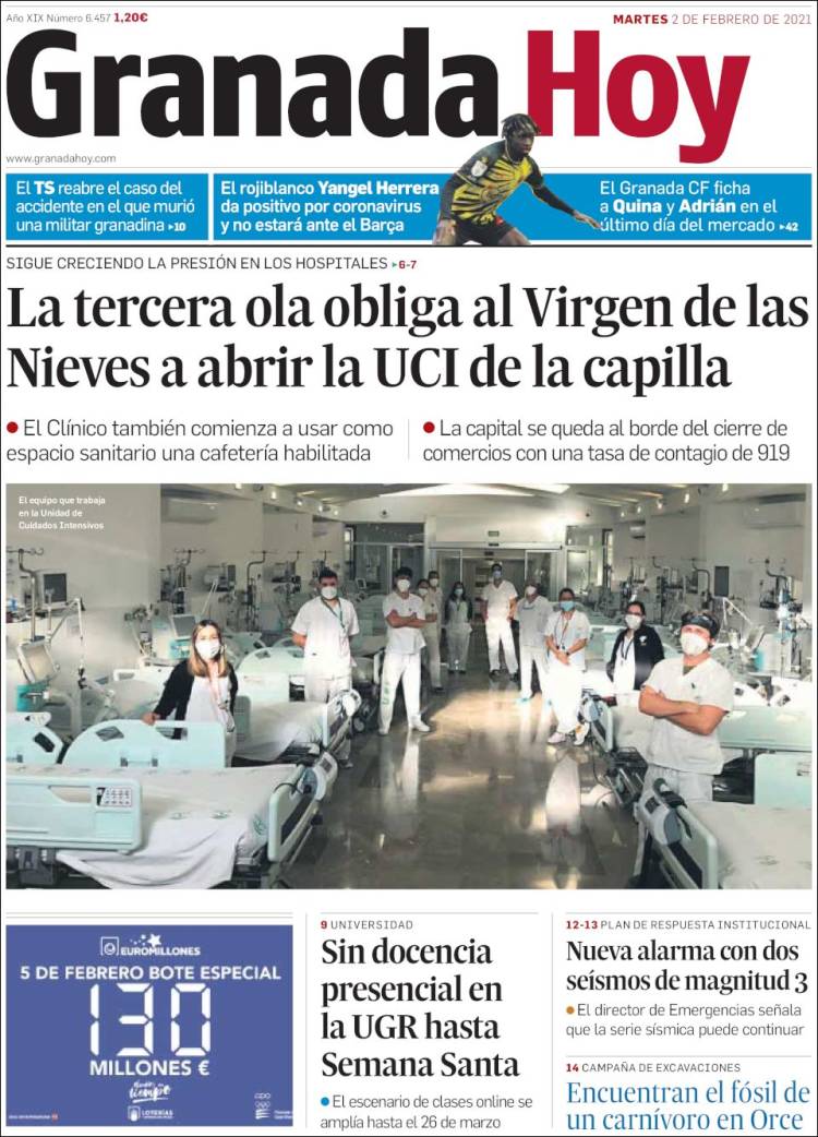 Portada de Granada Hoy (España)