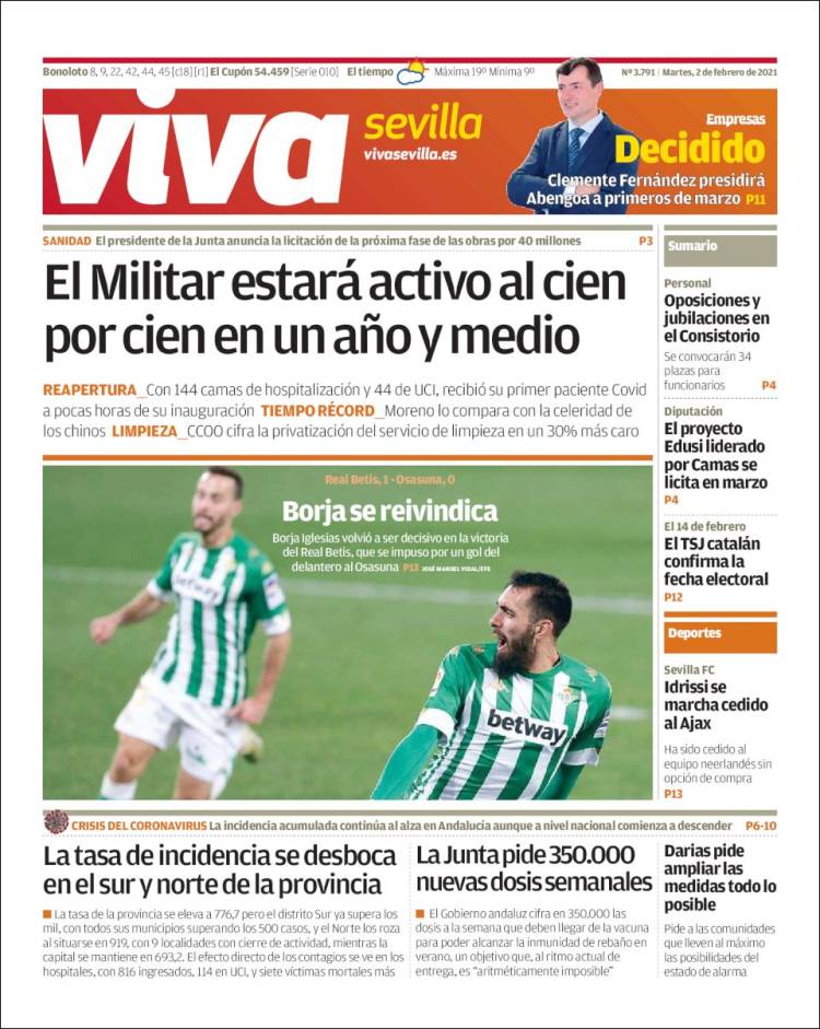 Portada de Viva Sevilla (España)