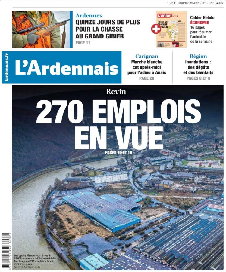 Portada de L'Ardenais (Francia)