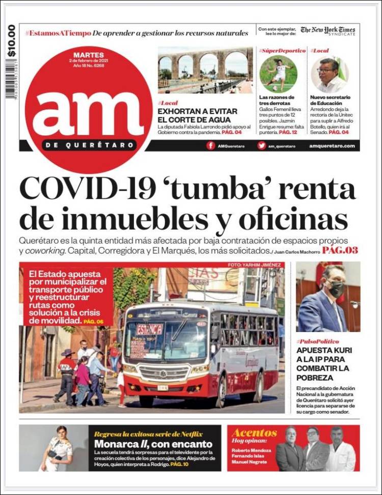 Portada de A.M. Querétaro (M&eacute;xico)
