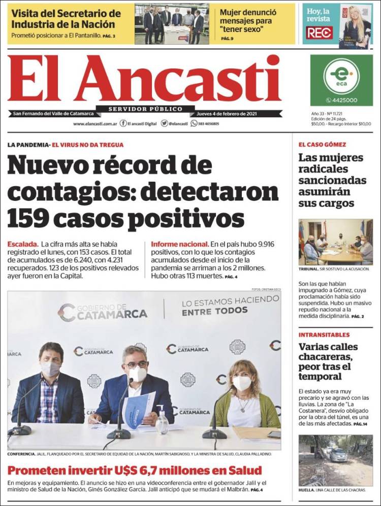 Portada de El Ancasti (Argentine)