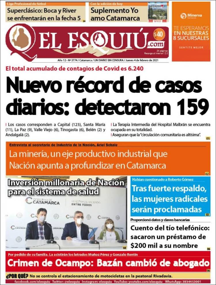 Portada de El Esquiu (Argentine)