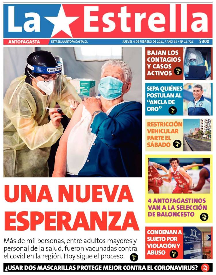 Portada de La Estrella del Norte (Chili)