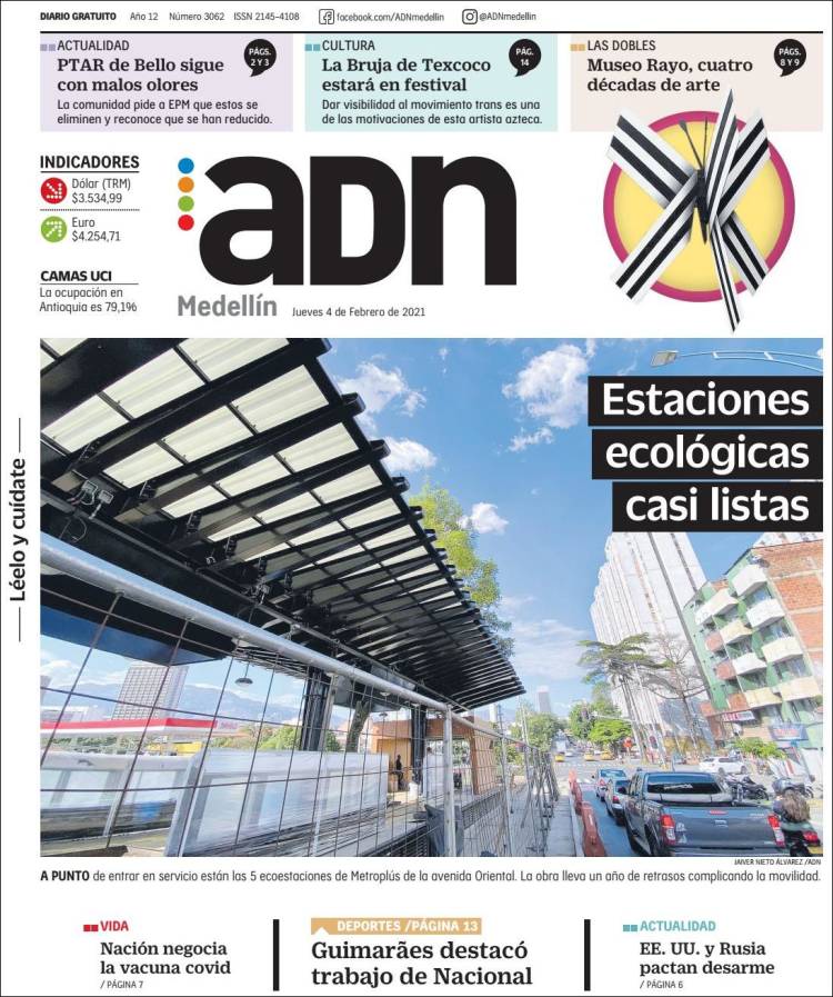 Portada de ADN - Medellín (Colombie)