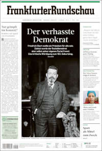 Portada de Frankfurter Rundschau (Allemagne)
