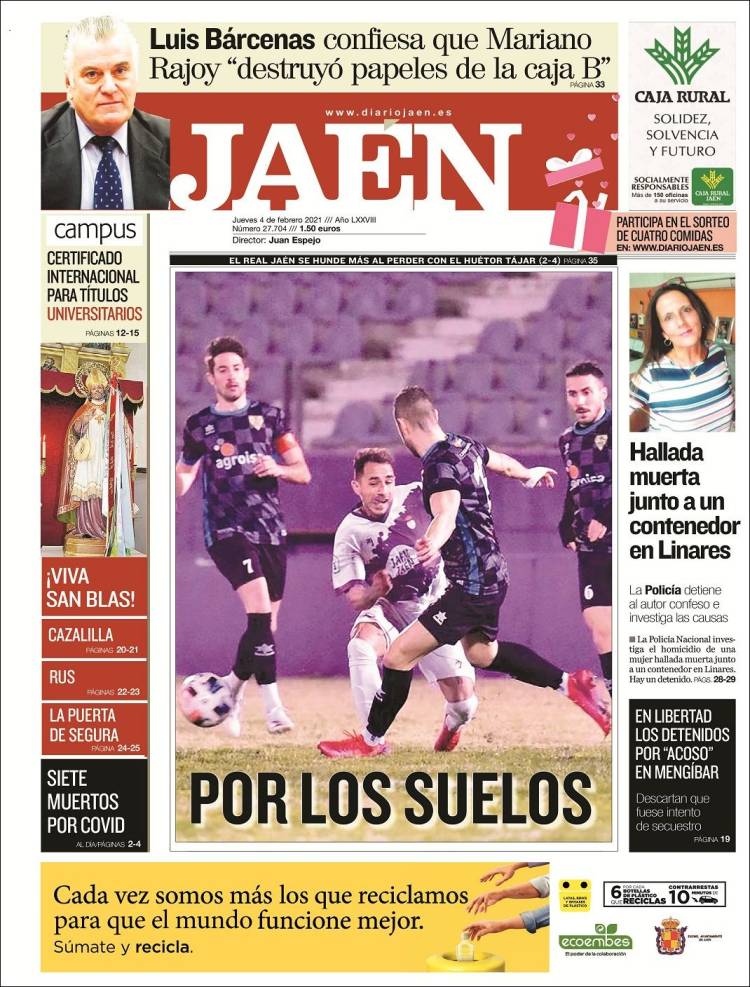 Portada de Diario Jaén (España)