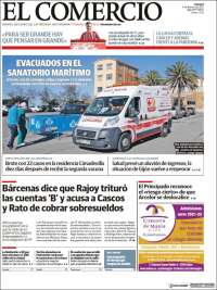 Portada de El Comercio - Gijón (España)