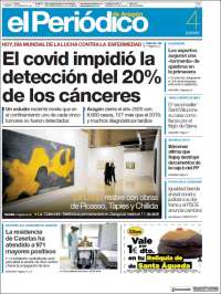 Portada de El Periódico de Aragón (España)