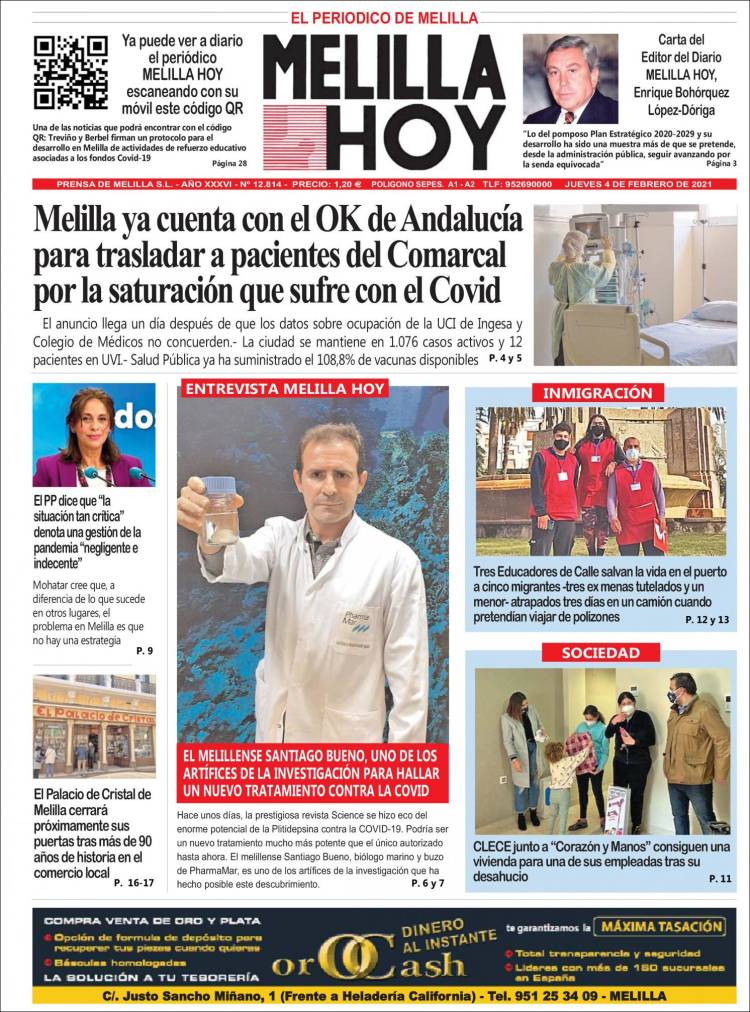 Portada de Melilla Hoy (España)