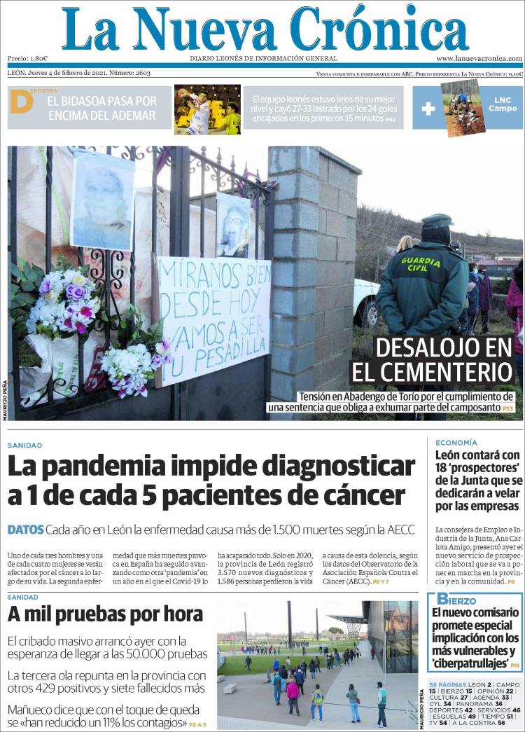 Portada de La Nueva Crónica (España)