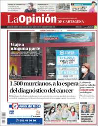 Portada de La Opinión de Murcia (España)