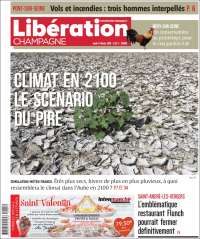 Portada de Libération Champagne (Francia)