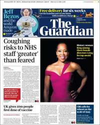 Portada de The Guardian (Reino Unido)